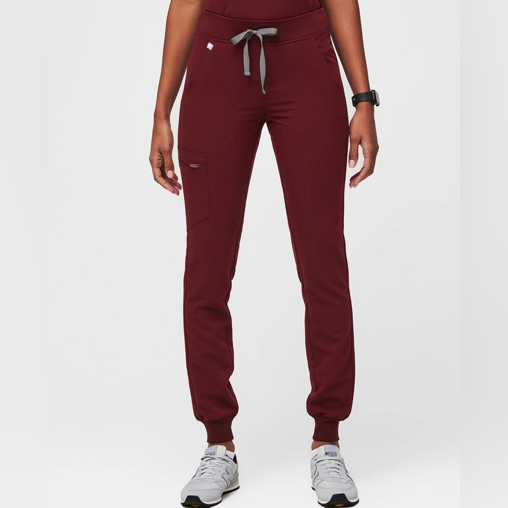 Figs burgundy mid rise Zamora Jogger
Pants PO# 1619